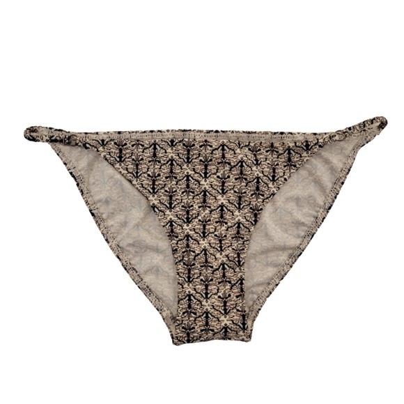 Zimmermann Bikini Bottom Size 6/8 White Tan Black Side Rings Swim NWT NEW $255 - Picture 1 of 8